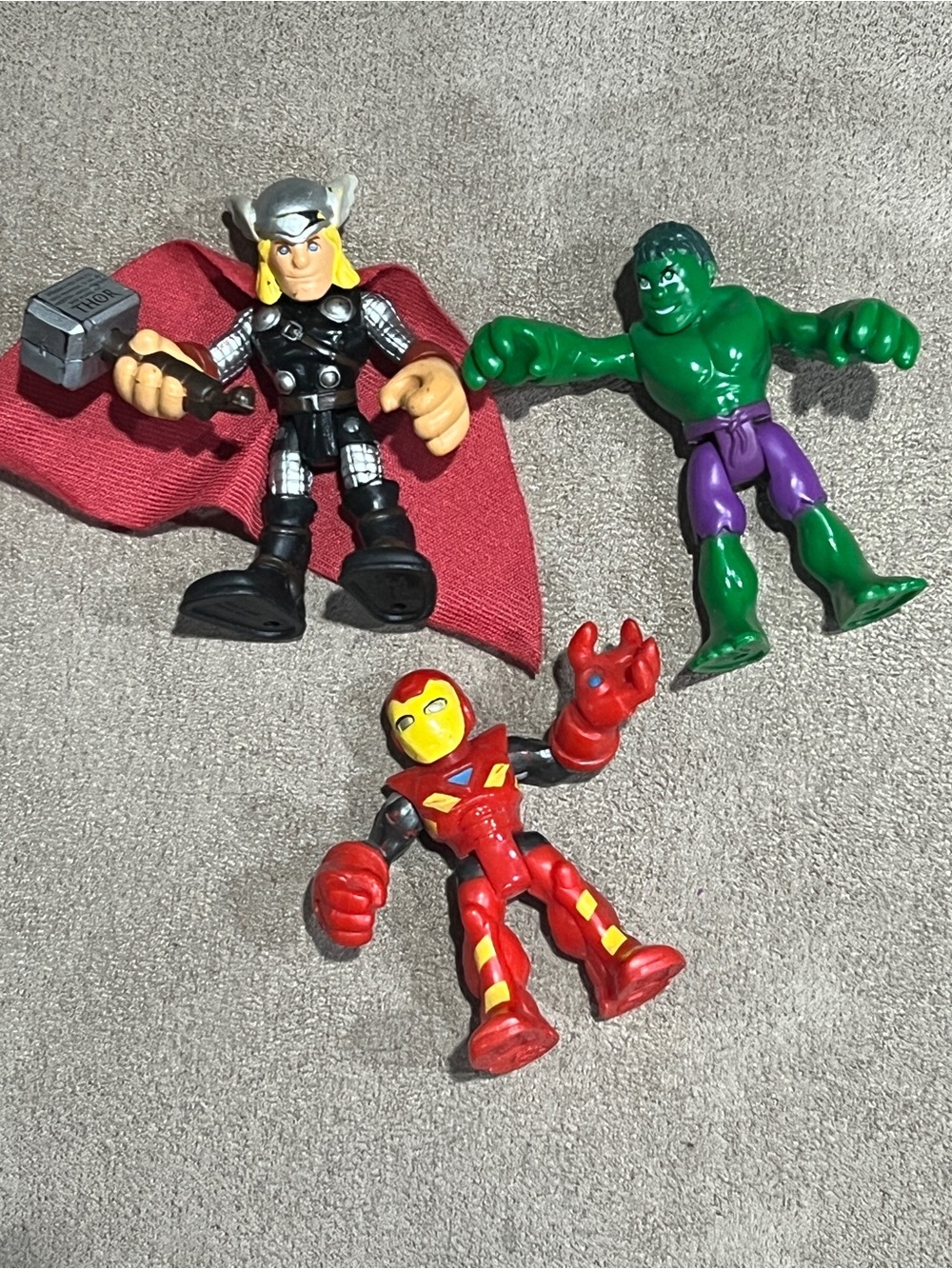 Marvel Avengers imaginext Thor, Hulk, Iron Man Action Figure lot